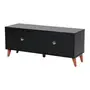RACK 2 GAVETAS 1,20 M X 40 CM LIN - PRETO/NOZES - Foto 7