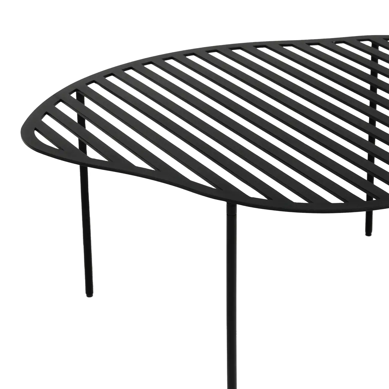 MESA DE CENTRO VAZADA 61 CM X 50 CM PINGO - PRETO - Foto 5