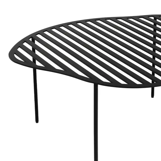 MESA DE CENTRO VAZADA 61 CM X 50 CM PINGO - PRETO - Foto 5
