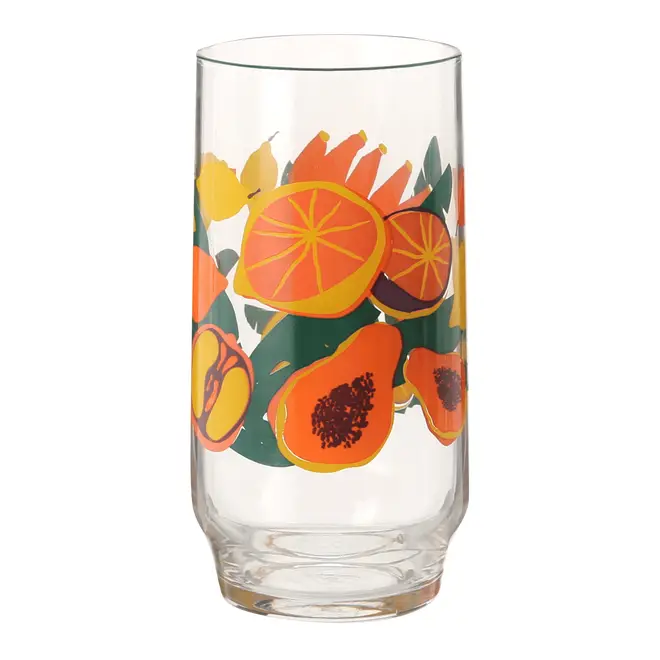 COPO LONG DRINK 420 ML CAMINHOS DO SOL - INCOLOR/MULTICOR - Foto 1