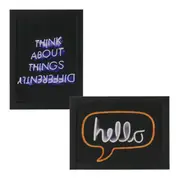 KIT QUADROS C/2 HELLO/DIFFERENT - BRANCO - Foto 1