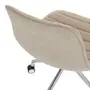 CADEIRA HOME OFFICE CONFIDENT - CROMADO/CAMELO - Foto 8
