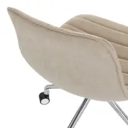 CADEIRA HOME OFFICE CONFIDENT - CROMADO/CAMELO - Foto 8