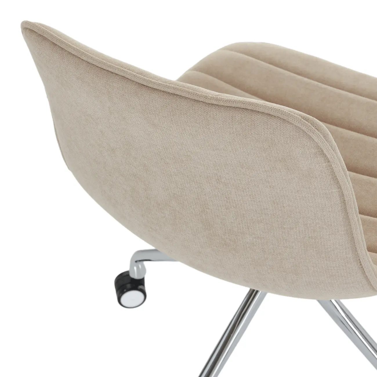 CADEIRA HOME OFFICE CONFIDENT - CROMADO/CAMELO - Foto 8
