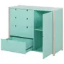 CÔMODA 4 GAVETAS/1 PORTA 1,07 M X 42 CM PIN PLAY - NATURAL WASHED/MENTA - Foto 11