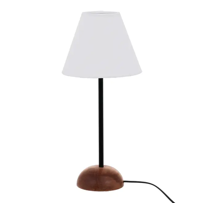 LUMINÁRIA DE MESA PILAR C/CUP M - NOZES/BRANCO - Foto 2