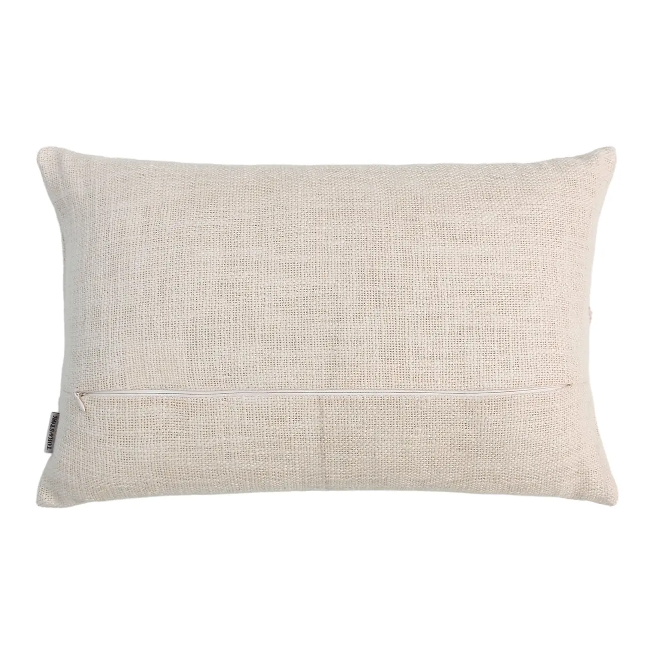 CAPA PARA ALMOFA 50 CM X 30 CM JARDIN BRODÉ - NATURAL - Foto 2