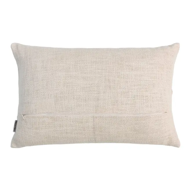 CAPA PARA ALMOFA 50 CM X 30 CM JARDIN BRODÉ - NATURAL - Foto 2