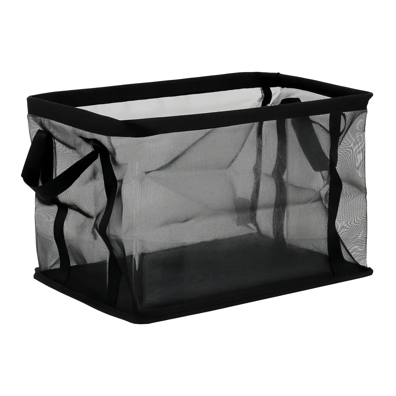 CESTO ORGANIZADOR 26 CM X 38 CM X 26 CM BREEZY - PRETO - Foto 2