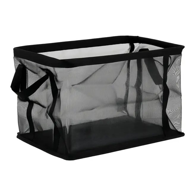 CESTO ORGANIZADOR 26 CM X 38 CM X 26 CM BREEZY - PRETO - Foto 2