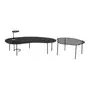CONJUNTO MESA DE CENTRO/LATERAL PINGO II - PRETO - Foto 2