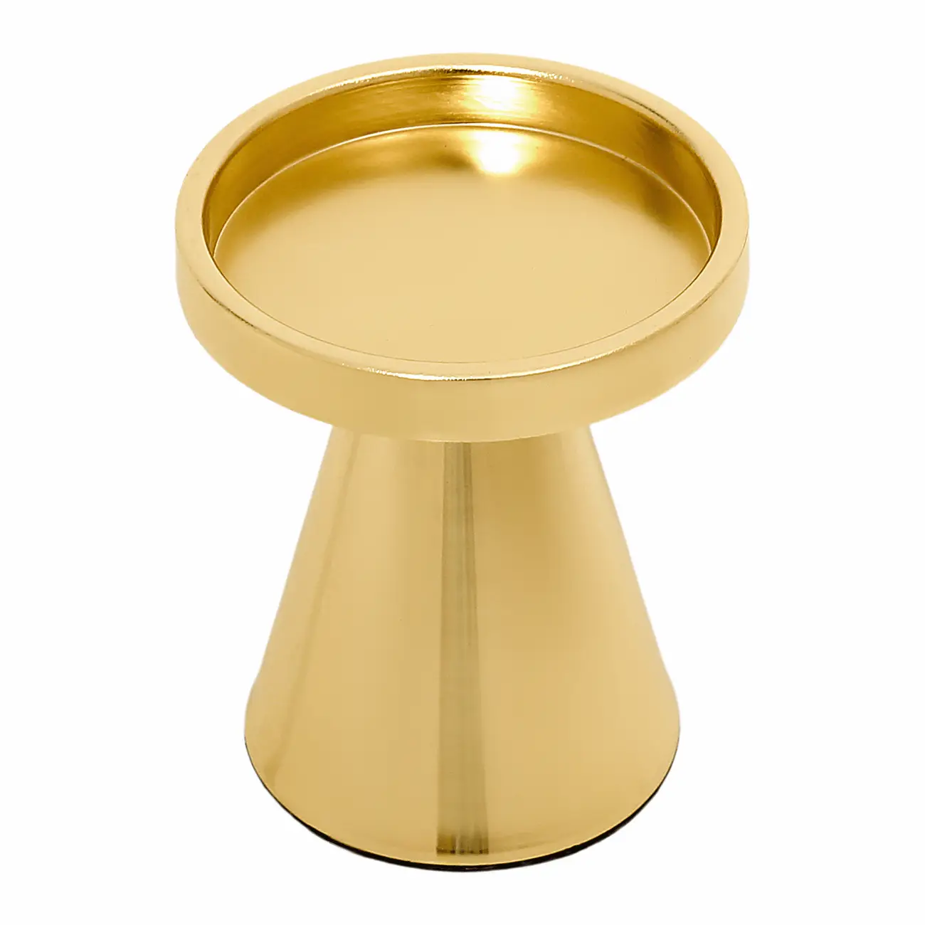 SUPORTE VELA 10 CM INNER GLOW - OURO - Foto 2