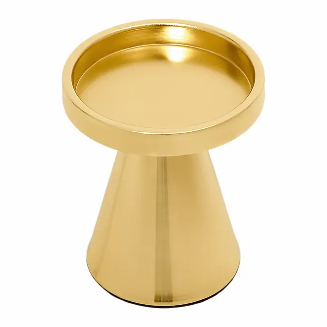 SUPORTE VELA 10 CM INNER GLOW - OURO - Foto 2