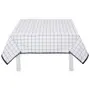 TOALHA DE MESA 1,40 M X 2,10 M DIA TÁ NA MESA - BRANCO/PRETO - Foto 1