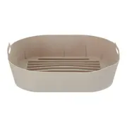 FÔRMA PARA FRITADEIRA 22 CM X 22 CM EASY FRY - BEGE - Foto 1