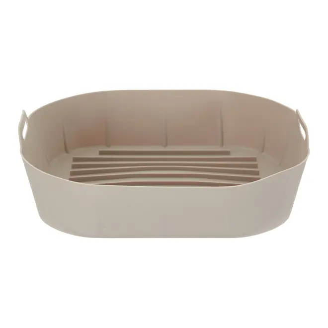 FÔRMA PARA FRITADEIRA 22 CM X 22 CM EASY FRY - BEGE - Foto 1