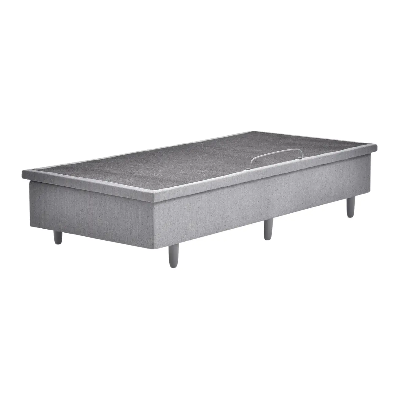 BASE PARA CAMA BOX DE SOLTEIRO 88 CM X 1,88 M COM BAÚ NEST - CINZA - Foto 1