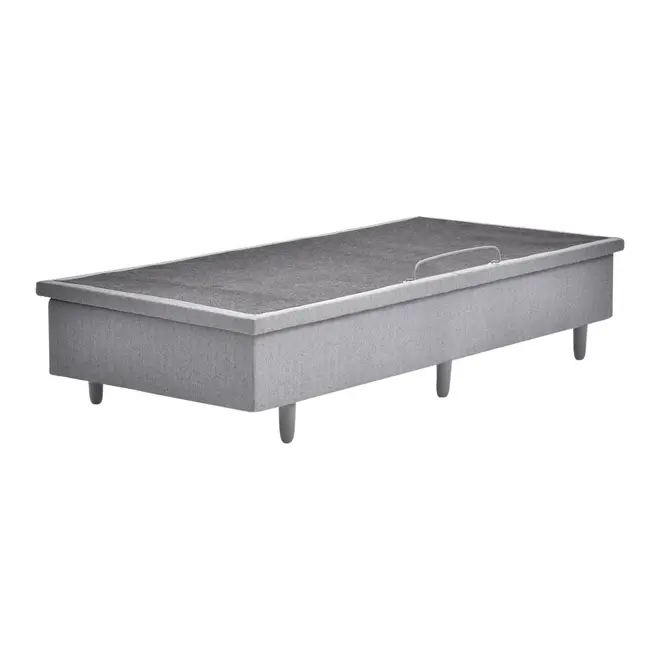 BASE PARA CAMA BOX DE SOLTEIRO 88 CM X 1,88 M COM BAÚ NEST - CINZA - Foto 1