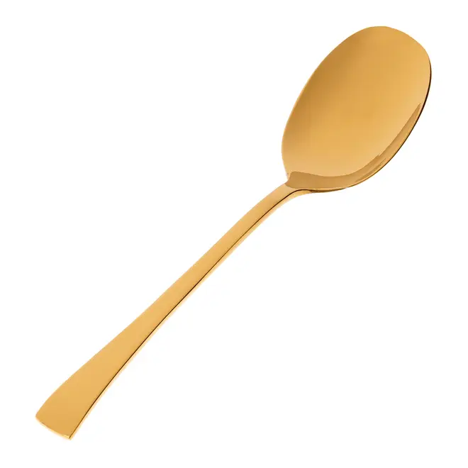 COLHER E GARFO PARA SALADA COM 2 PEÇAS BERNA - OURO - Foto 4