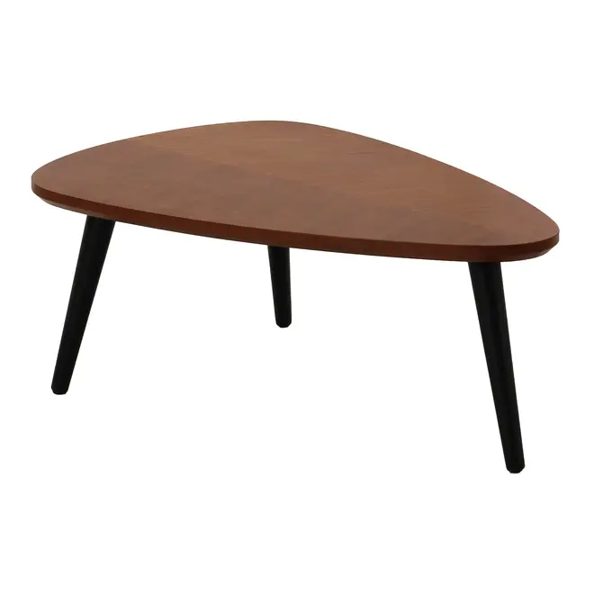MESA DE CENTRO 84 CM X 60 CM CINAMO - NOZES/PRETO - Foto 3