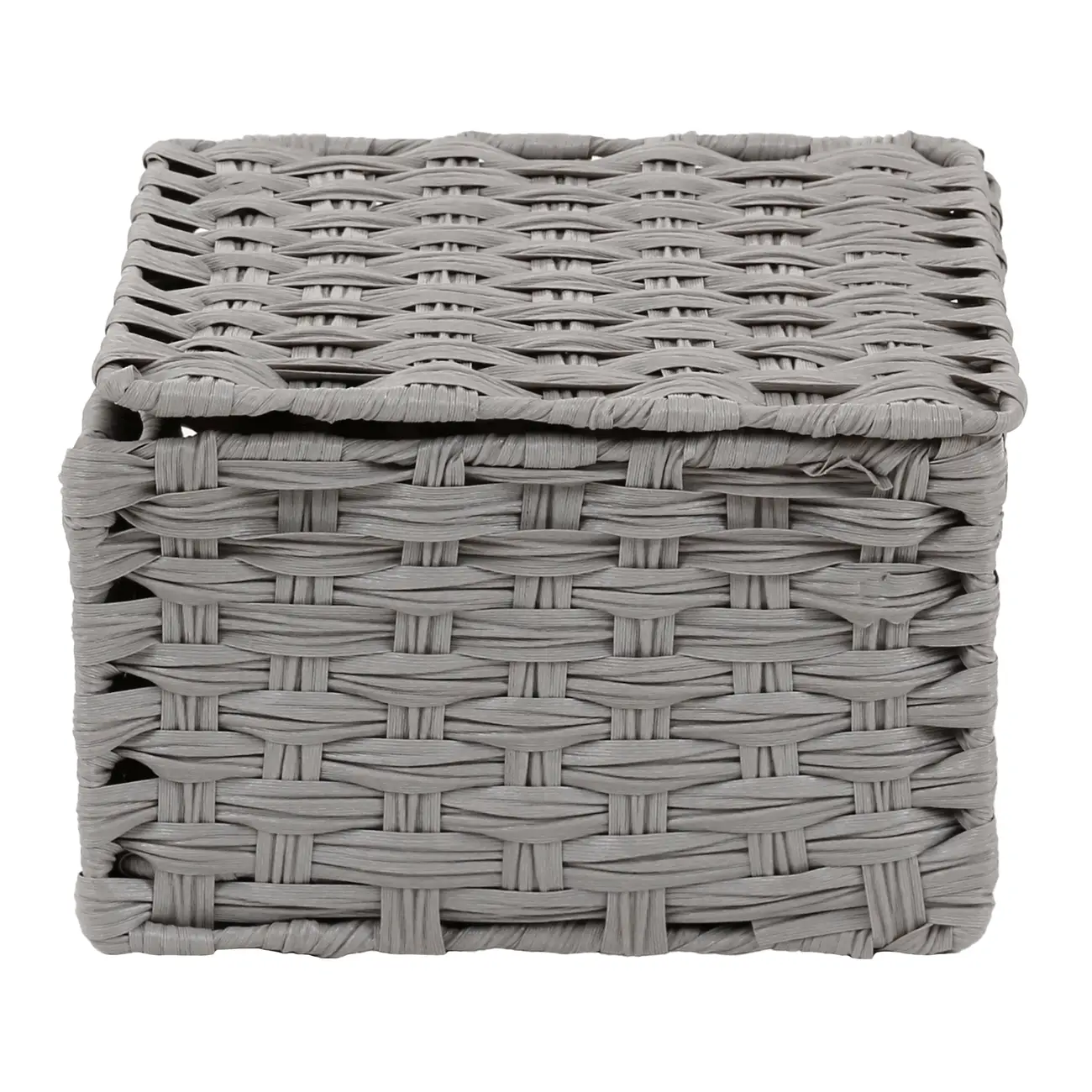 CESTO DOBRÁVEL 24 CM X 24 CM X 15 CM NID - CINZA PROVENCE - Foto 7