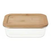 POTE HERMÉTICO 800 ML BAMBU - INCOLOR/BAMBU - Foto 2