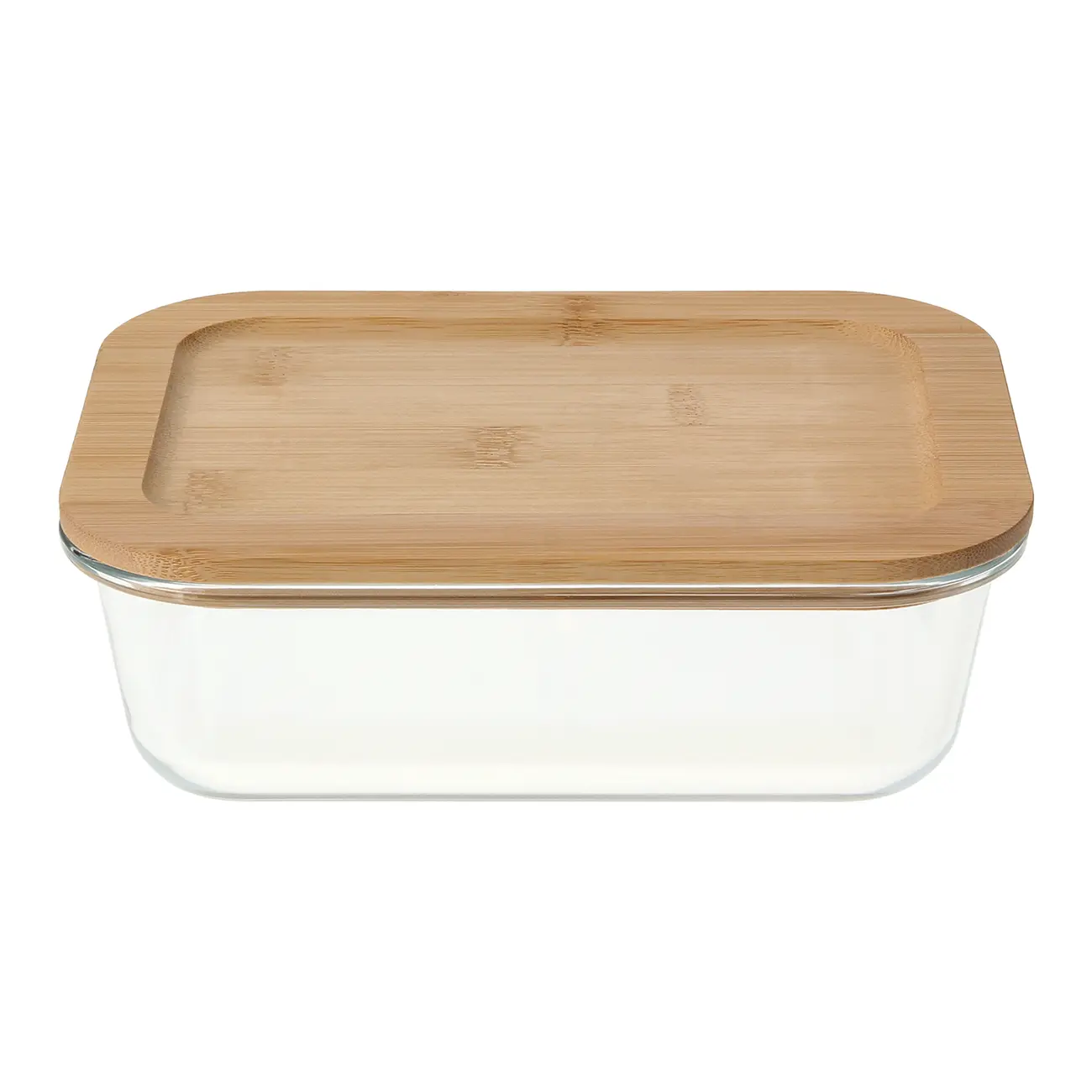 POTE HERMÉTICO 800 ML BAMBU - INCOLOR/BAMBU - Foto 2