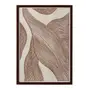 QUADRO I 50 CM X 35 CM ORGANIC LINES - CASTANHO/MARROM - Foto 1