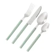FAQUEIRO 24 PEÇAS PARA 6 PESSOAS BELLIE - SÁLVIA/INOX - Foto 2