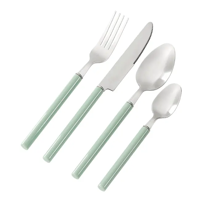FAQUEIRO 24 PEÇAS PARA 6 PESSOAS BELLIE - SÁLVIA/INOX - Foto 2