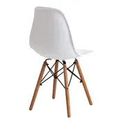 CADEIRA DE COZINHA EASY WOOD - FAIA/BRANCO - Foto 4