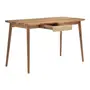 MESA 1 GAVETA 1,30 M X 65 CM SKAND - CAJUEIRO JAPONÊS - Foto 3