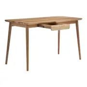 MESA 1 GAVETA 1,30 M X 65 CM SKAND - CAJUEIRO JAPONÊS - Foto 3
