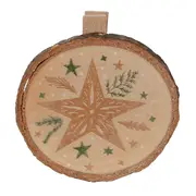 KIT COM 6 PRENDEDORES VILAREJO NOEL - CASCA DE URUCUM/CIPESTRE - Foto 6