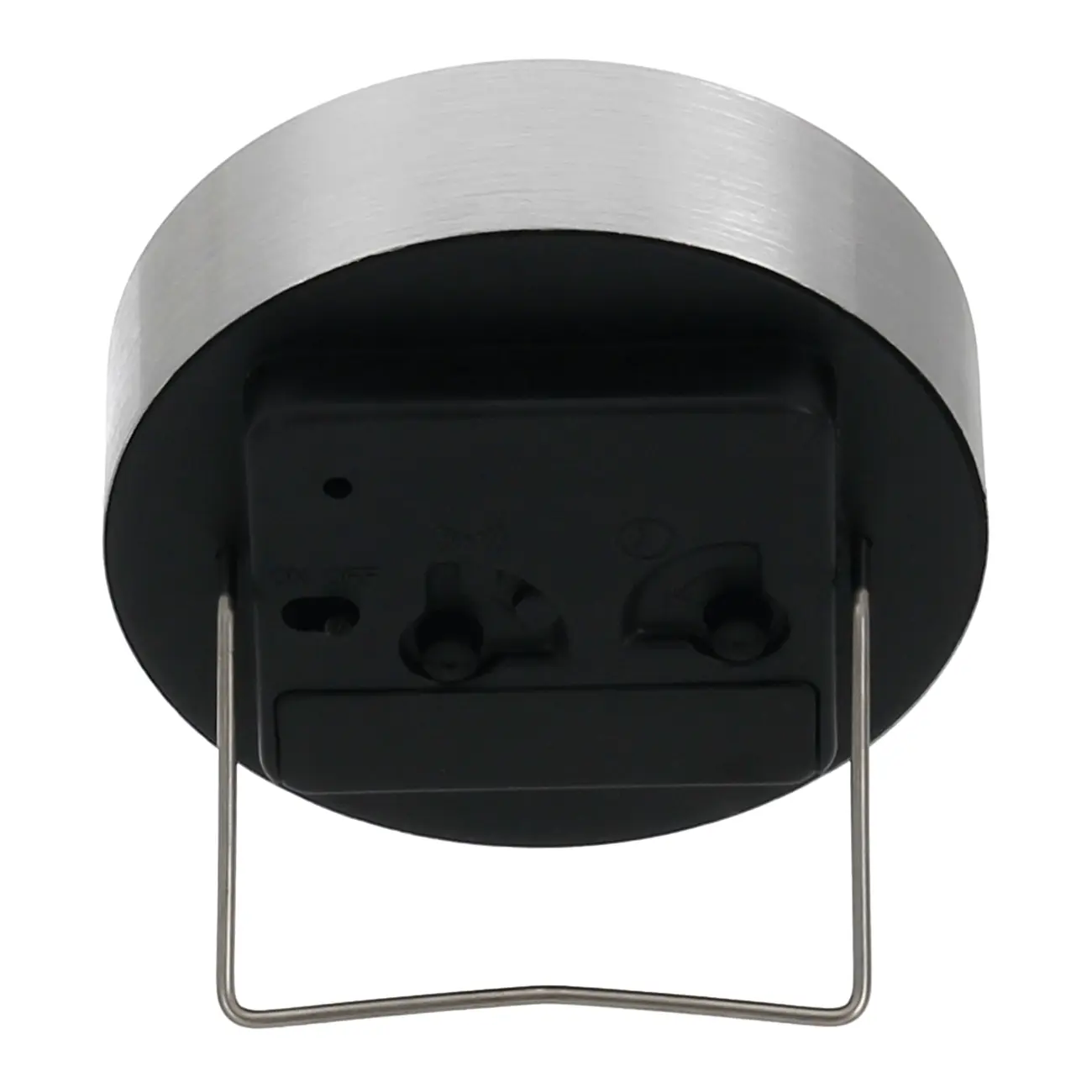 RELÓGIO DE MESA AL-BRUSHED 9 CM - ALUMÍNIO/PRETO - Foto 3