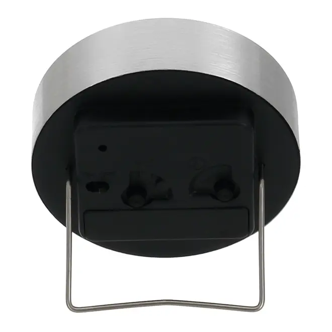 RELÓGIO DE MESA AL-BRUSHED 9 CM - ALUMÍNIO/PRETO - Foto 3