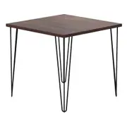 MESA DE JANTAR MESA 80 CM X 80 CM ZAHARA - PRETO/NOZES RÚSTICO - Foto 7