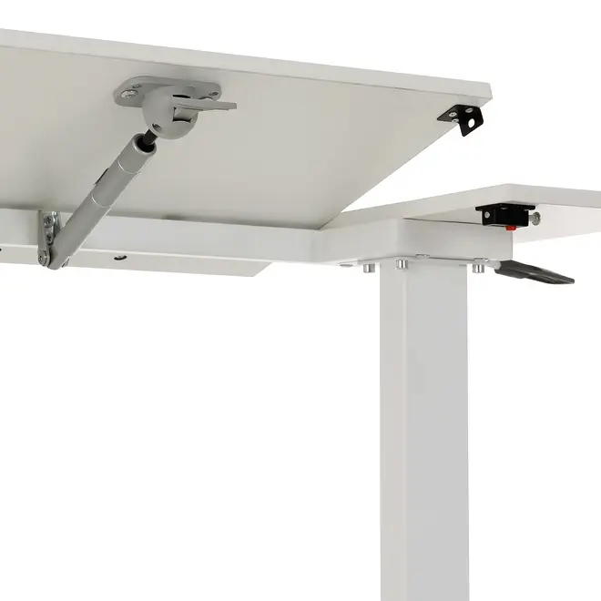 MESA LATERAL REGULÁVEL 80 CM X 40 CM COUCH WORKING - BRANCO/BRANCO - Foto 6