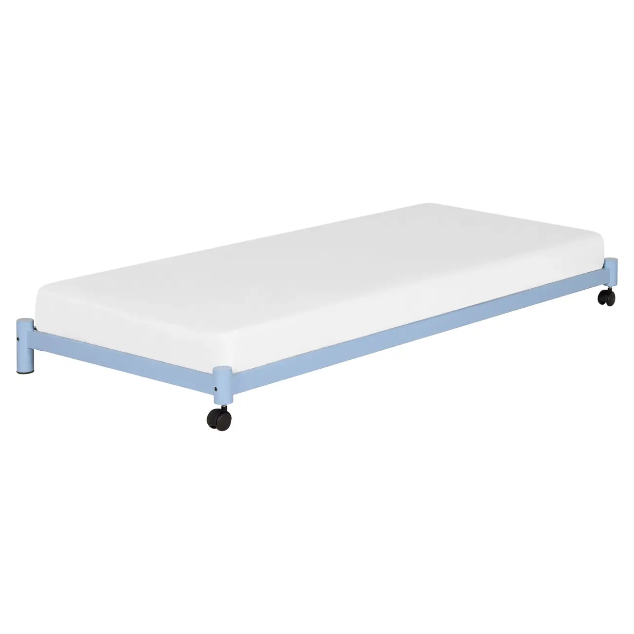 CAMA DE SOLTEIRO INFERIOR 78 CM FLAT - AZUL CLARO - Foto 30