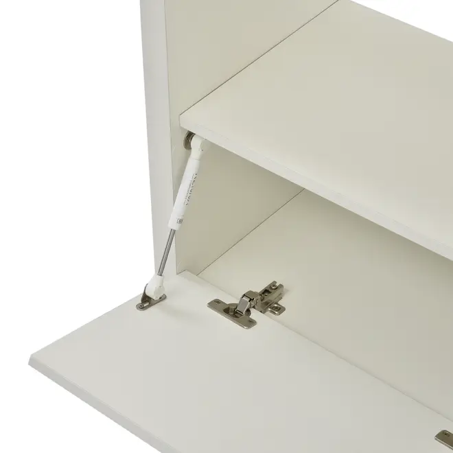 MESA COM BALCÃO 2 PORTAS 1,35 M X 1,35 M FIND - BRANCO - Foto 5