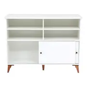 BALCÃO 2 PORTAS DE CORRER 1,20 M X 60 CM LIN - BRANCO/NOZES - Foto 2