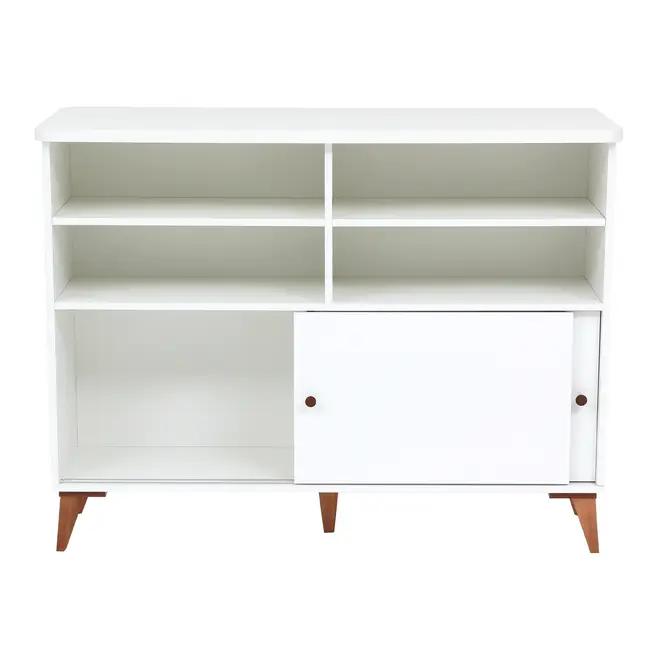BALCÃO 2 PORTAS DE CORRER 1,20 M X 60 CM LIN - BRANCO/NOZES - Foto 2