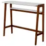 MESA ALTA 1,20 M X 40 CM HANNA - NOZES/BRANCO - Foto 2