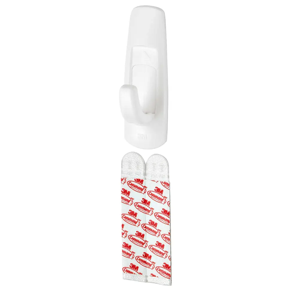 GANCHO AUTOADESIVO GRANDE 3M - BRANCO - Foto 2