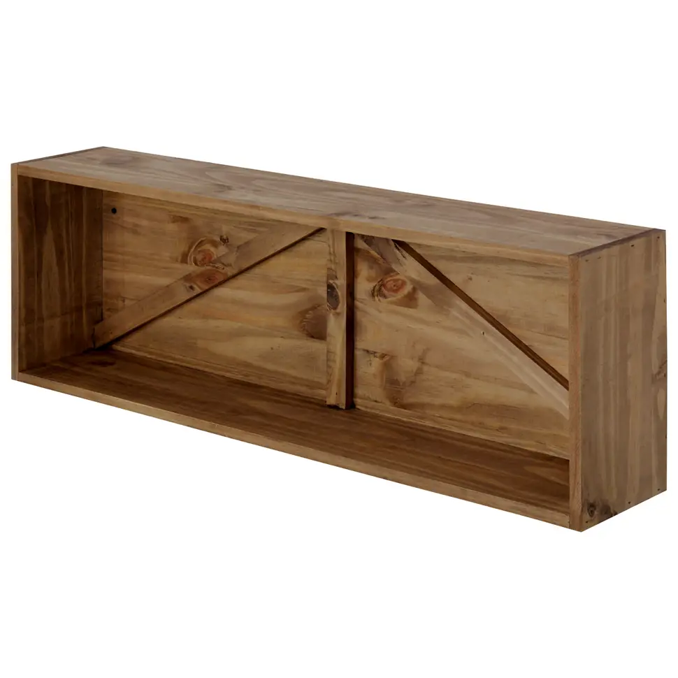 NICHO 30 CM X 90 CM X 16 CM CRATES - ENCERADO CASTANHO - Foto 2