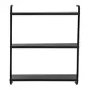 PRETO/PRETO - ESTANTE DE PAREDE 83 CM X 97 CM WALL TECH