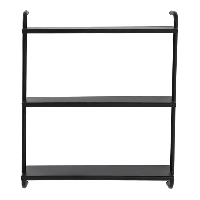 ESTANTE DE PAREDE 83 CM X 97 CM WALL TECH - PRETO/PRETO - Foto 1