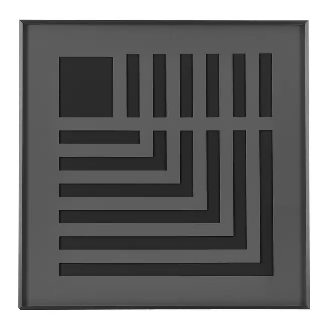 QUADRO 55 CM X 55 CM UNNAMED - CINZA/KONKRET - Foto 4