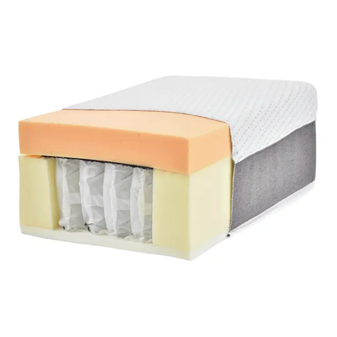 COLCHÃO QUEEN FIRME COM MOLAS ENSACADAS 1,58 M X 1,98 M X 25 CM TATOU GULDI - CINZA/BRANCO - Foto 6