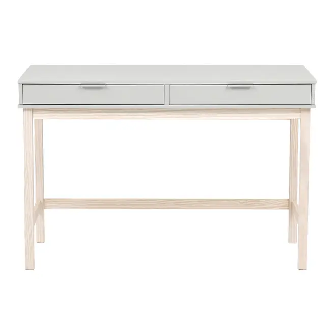 ESCRIVANINHA 2 GAVETAS 1,20 M X 50 CM SNAB - NATURAL WASHED/FLANDRES - Foto 1